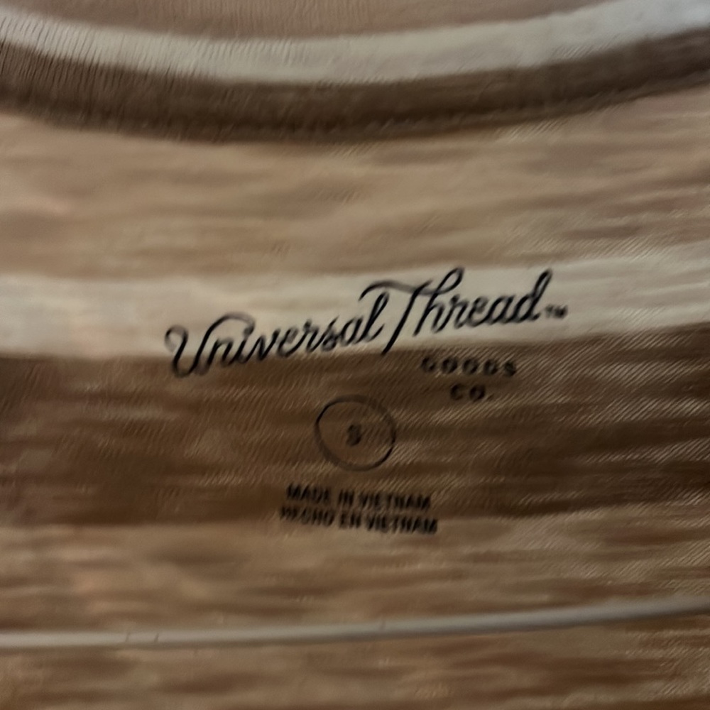 Striped Neutral Colored Tee Target - Picture 3 of 4